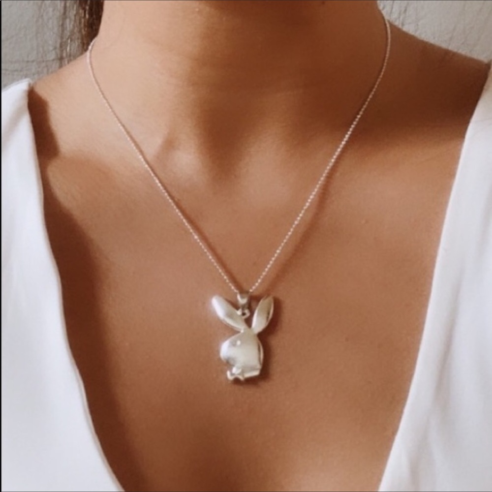 2/$20!💫new playboy silver necklace✨